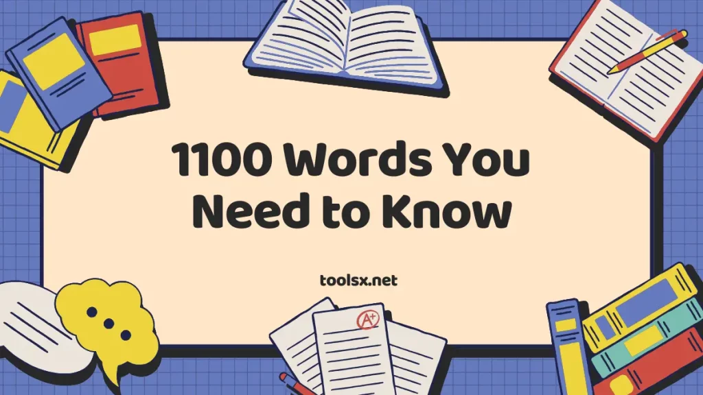 Cover of the 1100 Words You Need to Know book