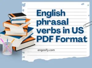 English phrasal verbs in US PDF