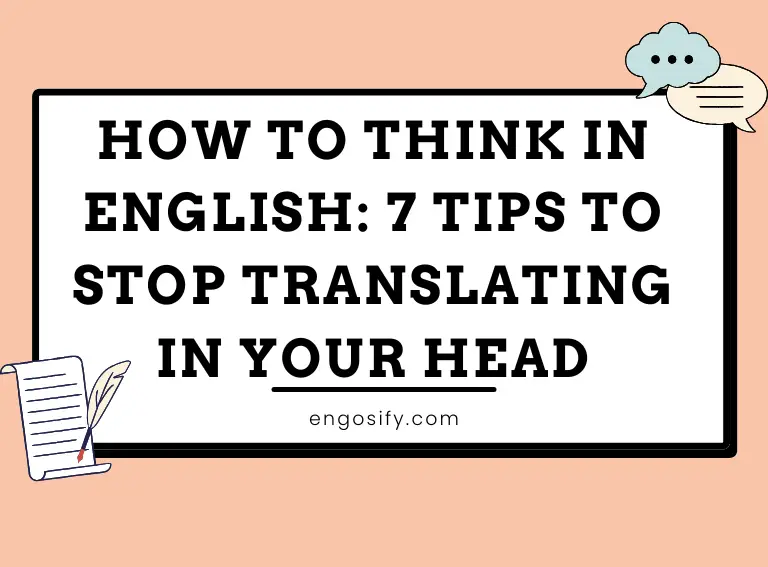 How to Think in English