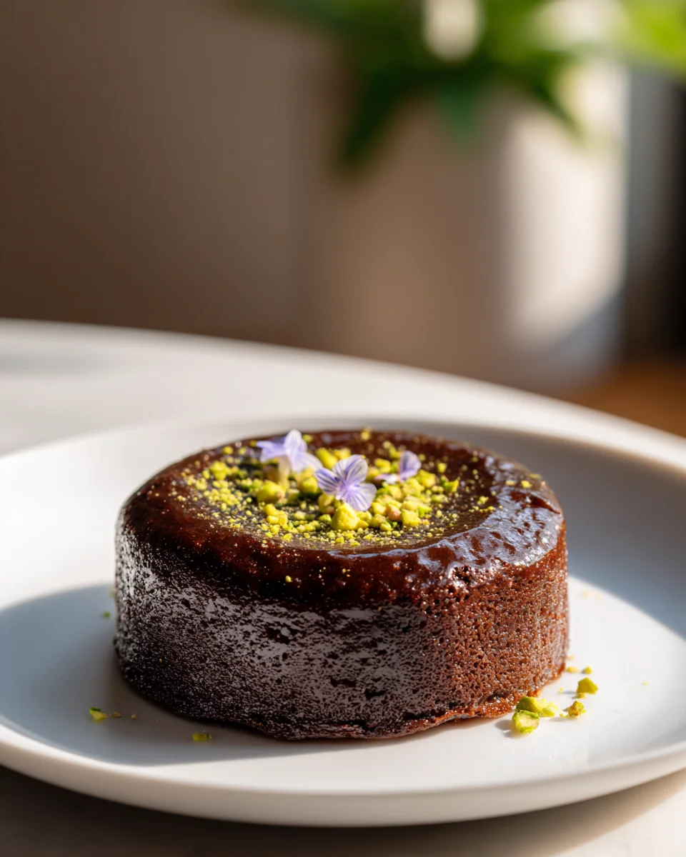 Gâteau Fondant Chocolat Pistache de Dubaï: L'Extase Sucrée