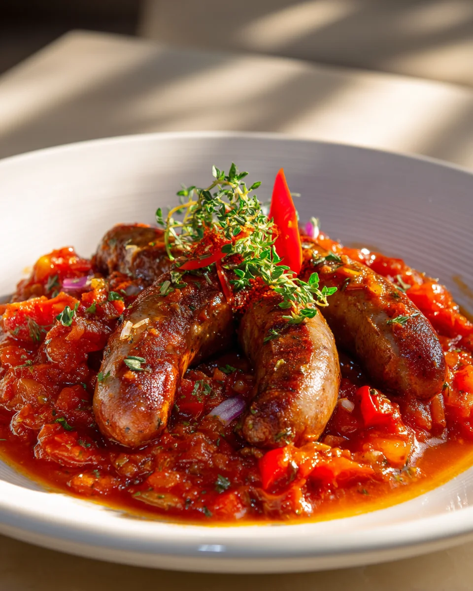 Rougail Saucisse de Bœuf Réunionnaise: Explosion Épicée 🏝️🌺
