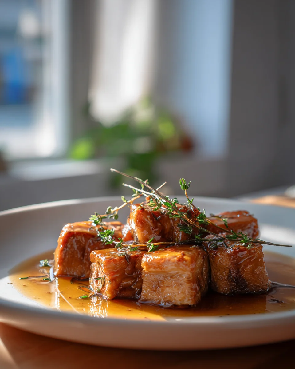 Recette Bœuf Caramélisé au Caramel Salé et Thym