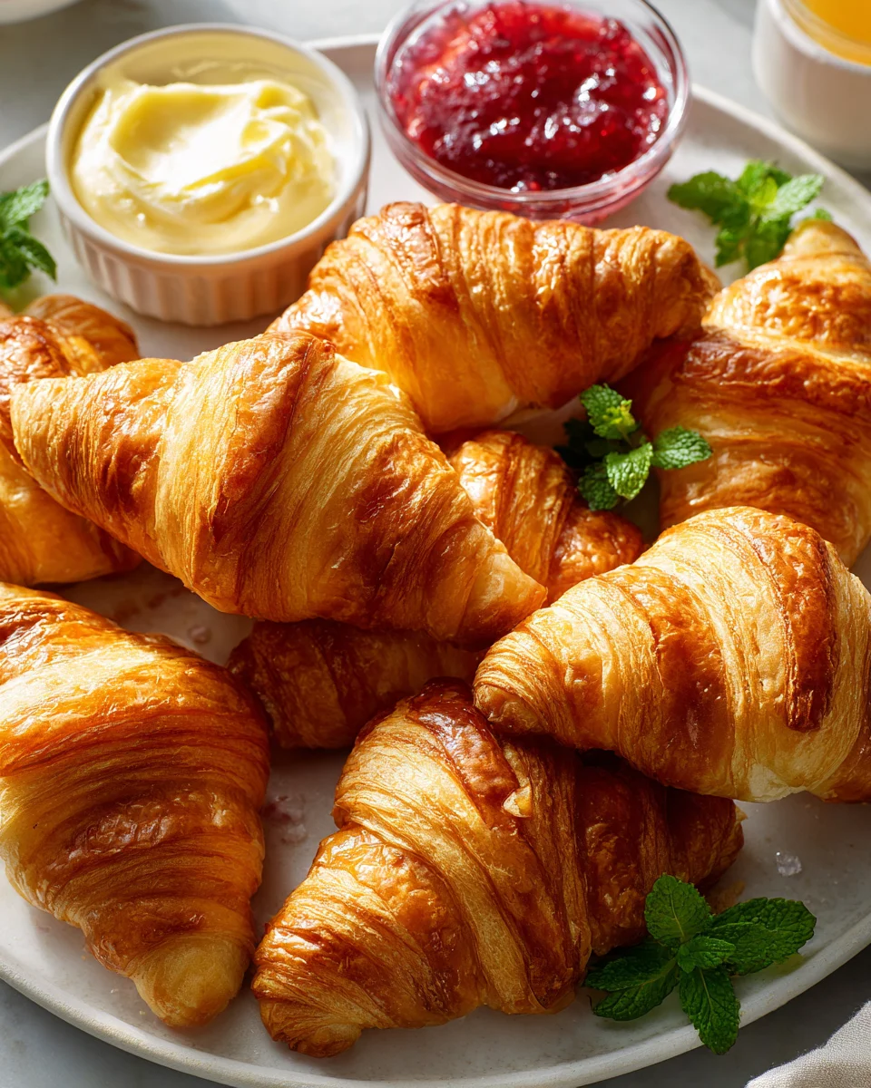Mini Croissants Moelleux : Parfaits pour Buffet Petit Déjeuner