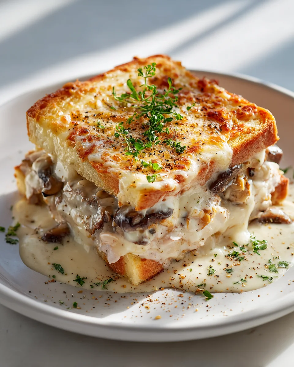 Croque Monsieur Bœuf Champignons : Le Plaisir Gourmand