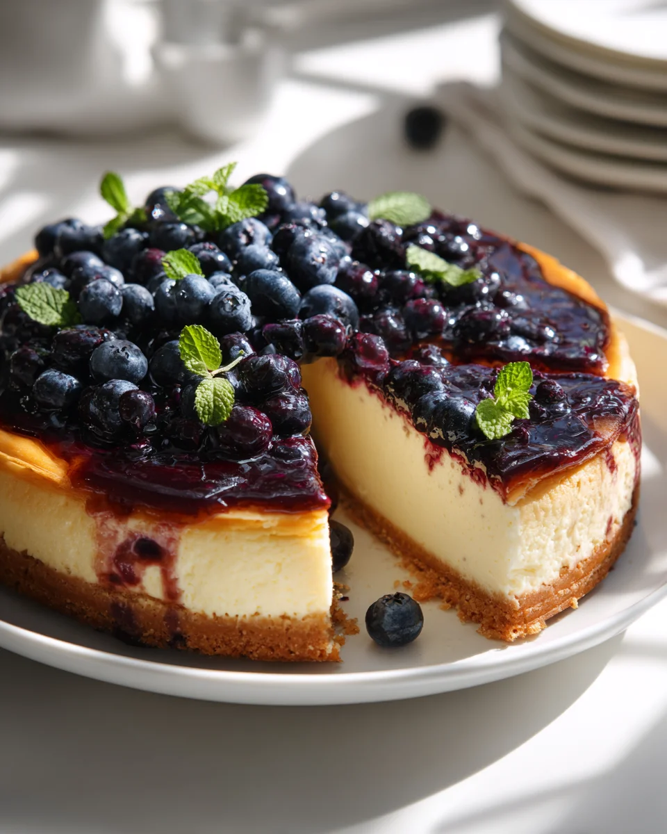 Cheesecake Aux Myrtilles : Recette Coulis Maison Gourmand