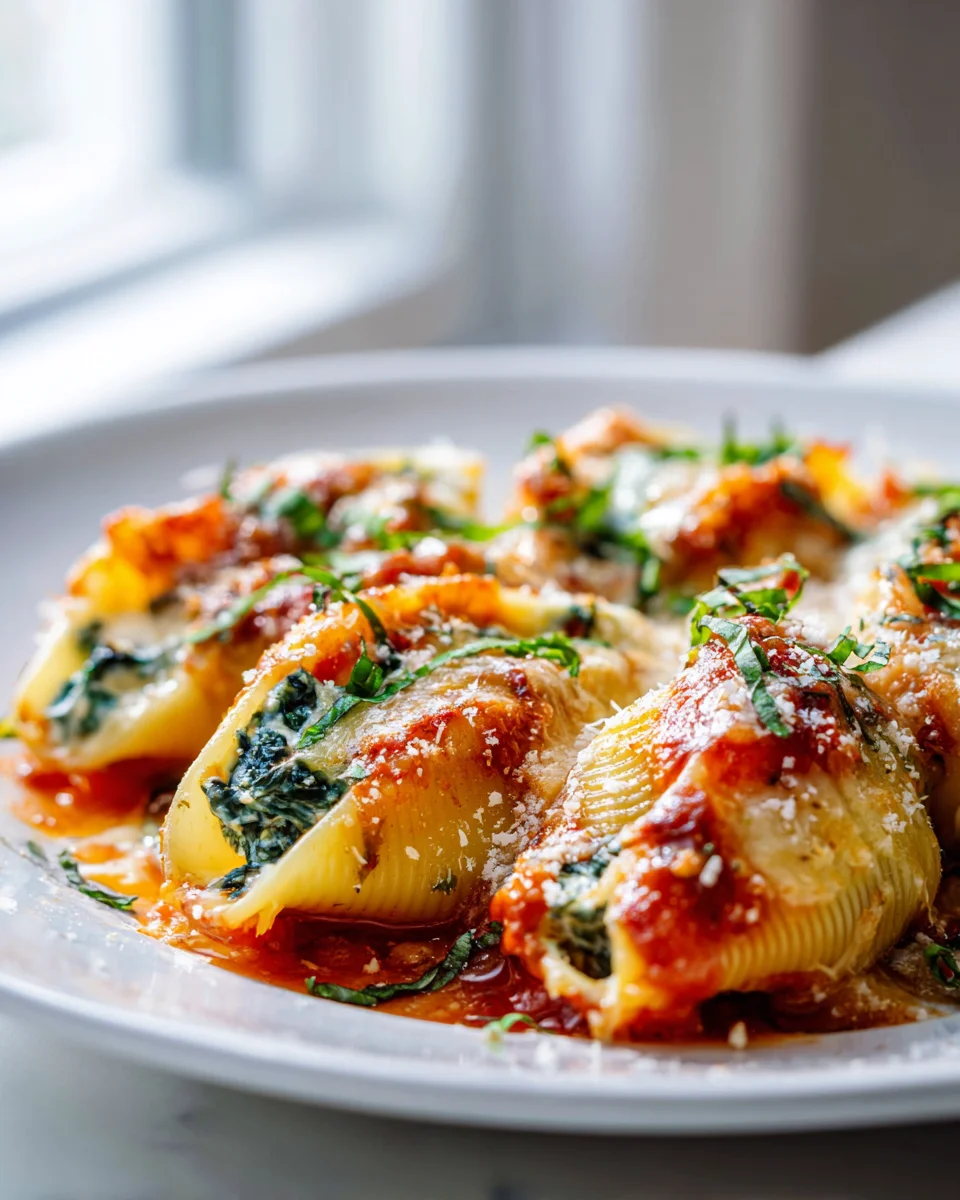 Pâtes Farcies Épinards & Ricotta : Recette Savoureuse au Four