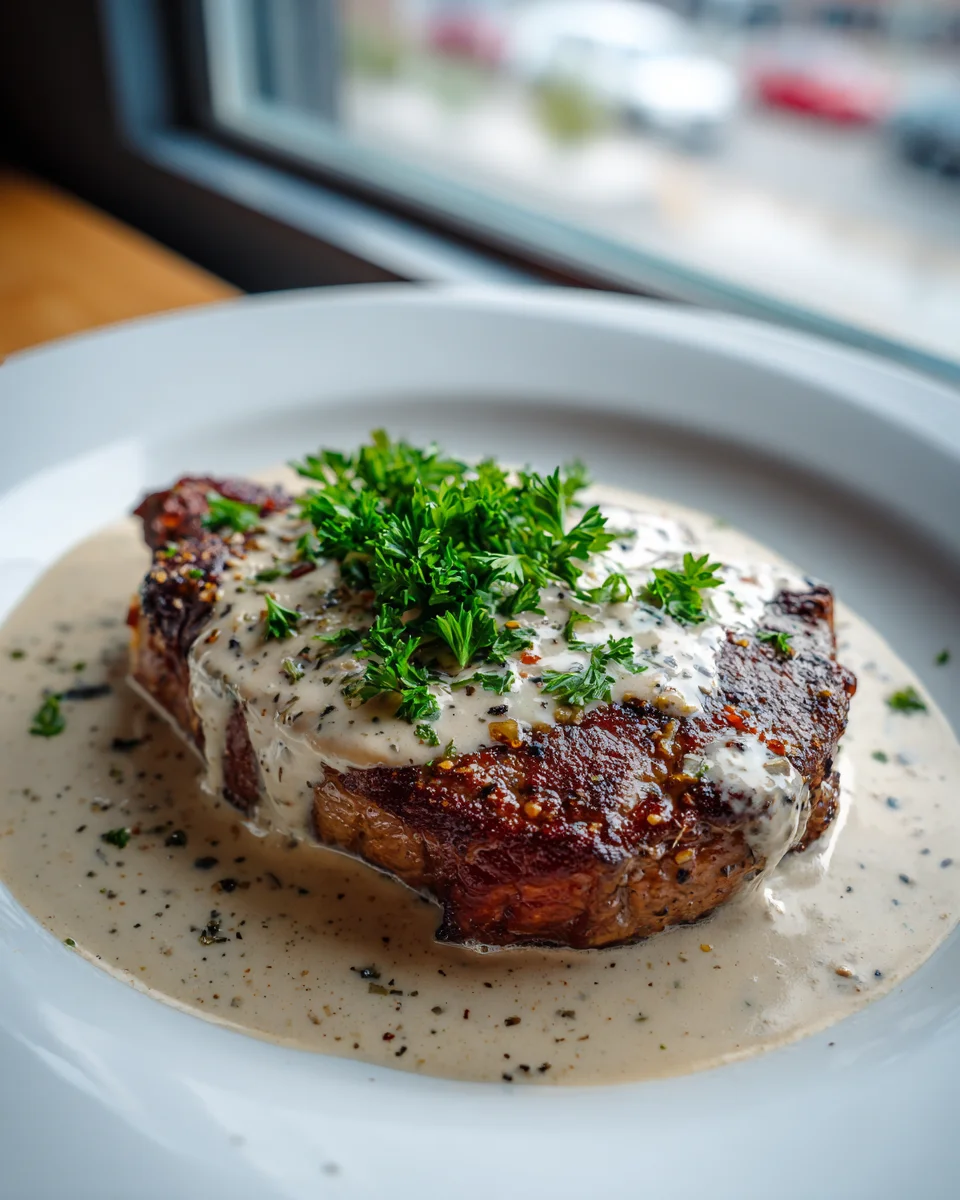 Steak à l'Ail Beurre & Sauce Crème Parmesan Gourmande
