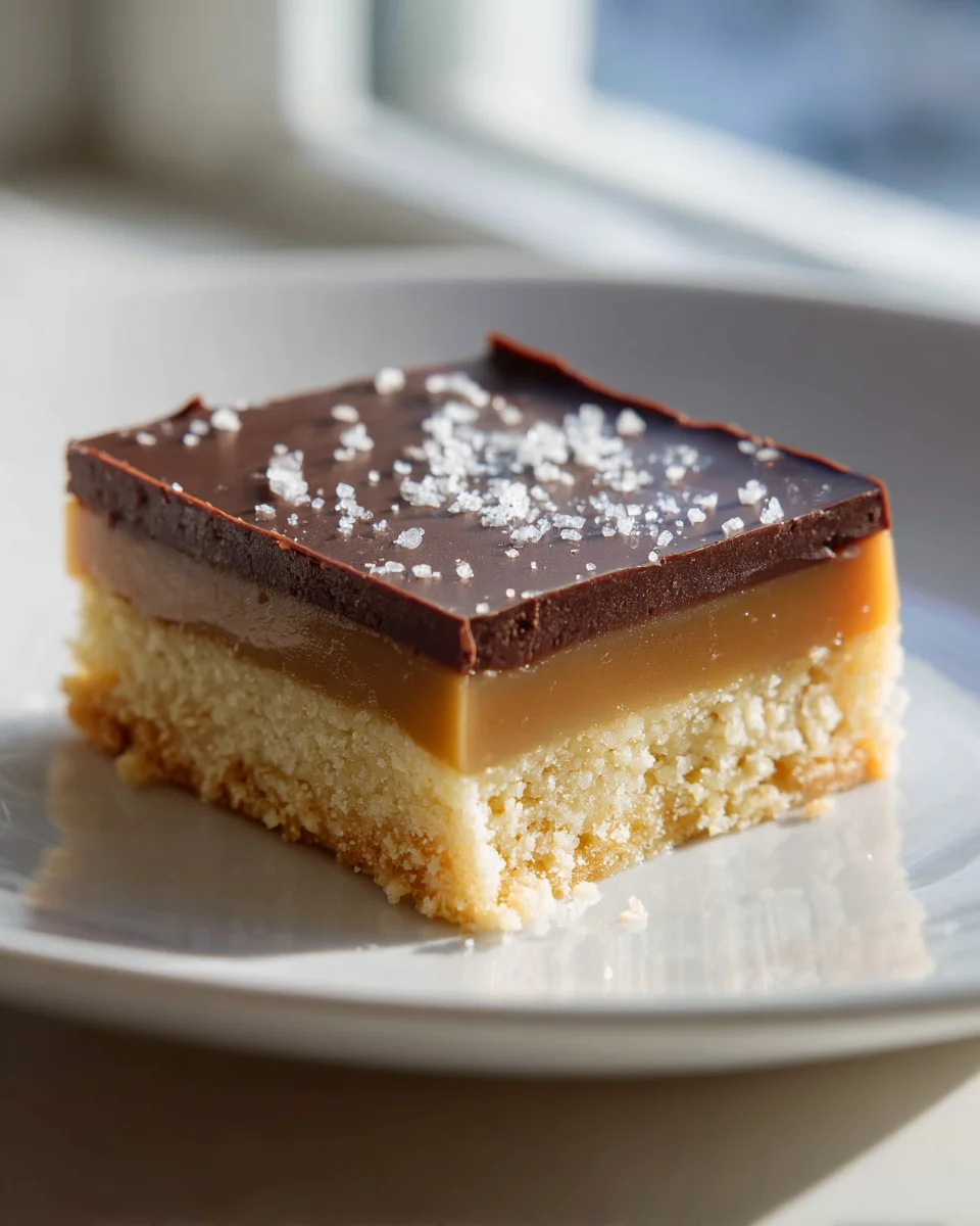 Millionaires Shortbread Parfait: Caramel Fondant & Pâte Sablée