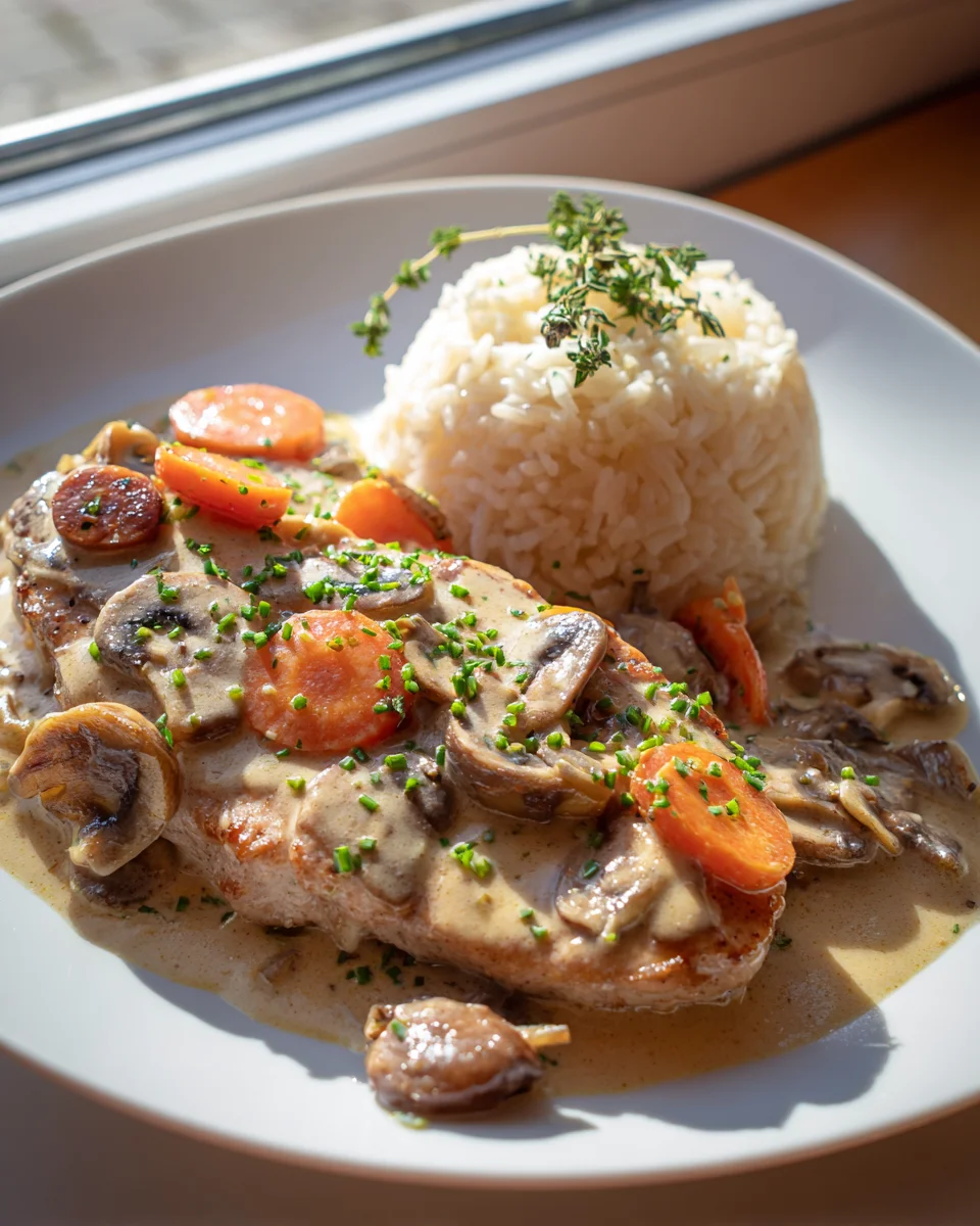 Poêlée de Bœuf Crémeuse Champignons & Carottes : Rapide