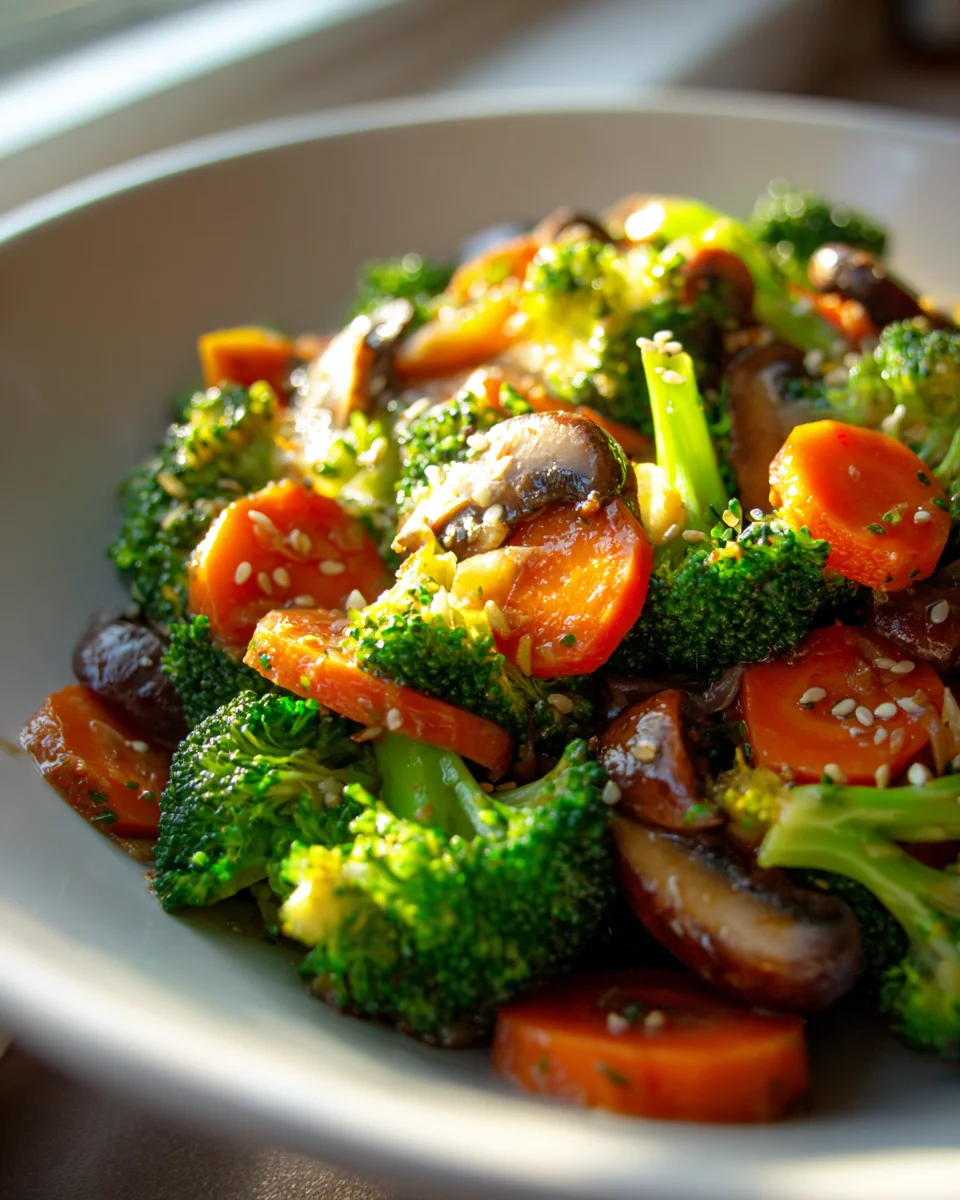 Sauté Bœuf, Brocoli, Carotte, Champignons: Repas Facile