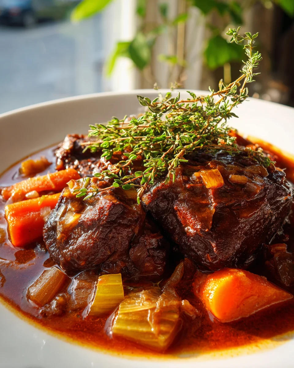 Joue de Bœuf Mijotée, Recette Ancienne & Savoureuse