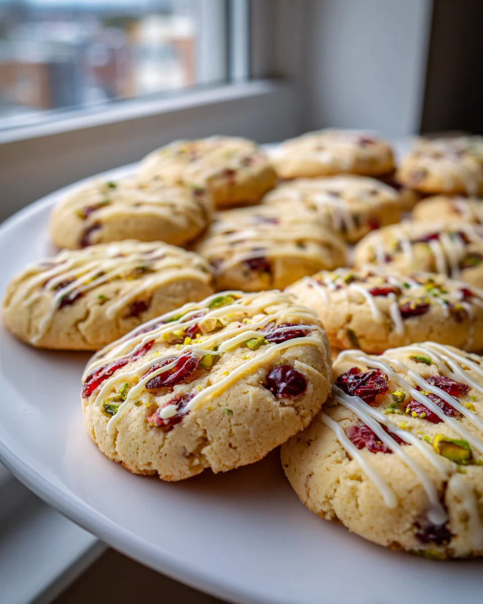 Sablés Canneberge Pistache: Le biscuit de fêtes vraiment chic