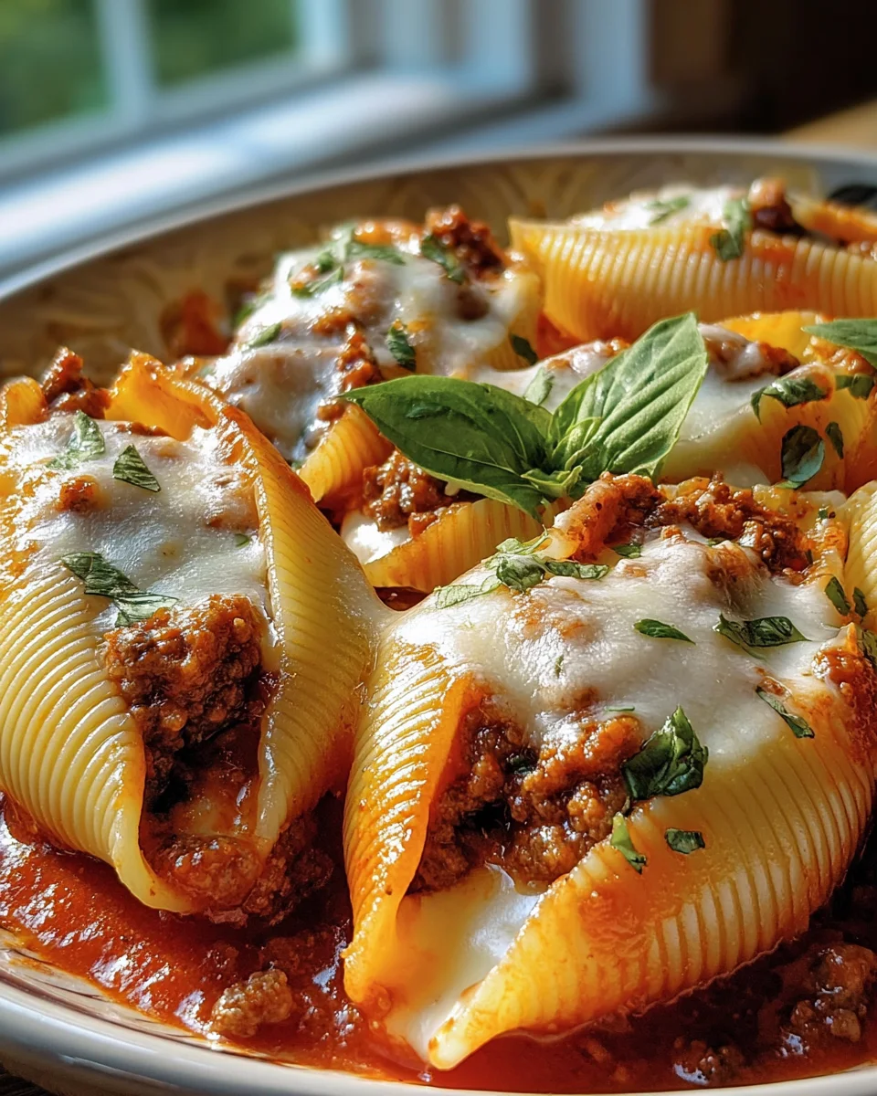Conchiglioni Farcis au Boeuf Ricotta : Saveurs Méditerranéennes