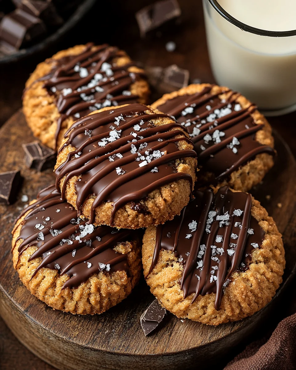 Biscuits Croquants au Chocolat et au Beurre de Cacahuète