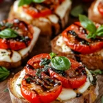 Bruschettas Tomates Mozzarella : l’Apéritif Italien Simple et Gourmand