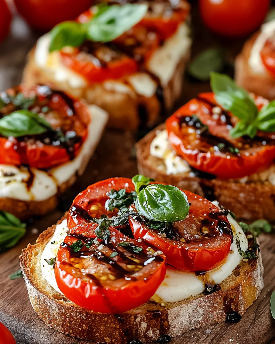 Bruschettas Tomates Mozzarella : l’Apéritif Italien Simple et Gourmand