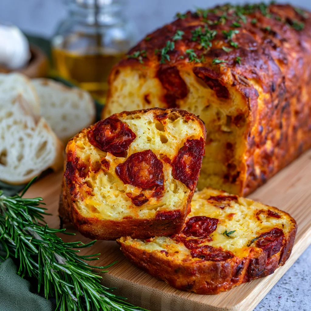 Cake au Chorizo Simple et Rapide : Moelleux et Savoureux