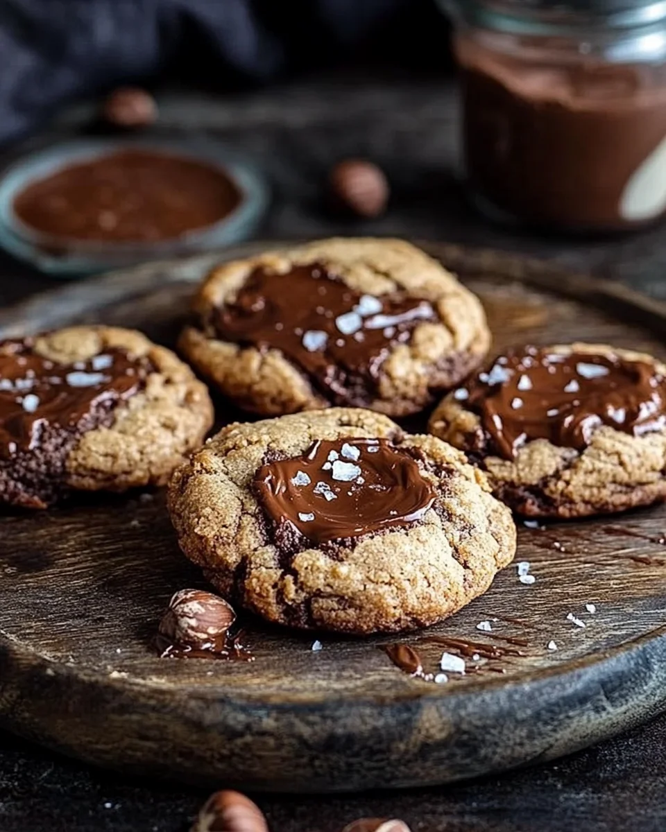 Cookies au chocolat et pâte à tartiner
