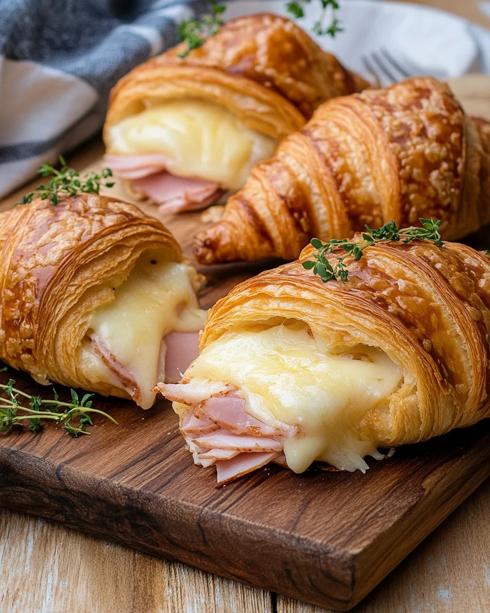 Croissants au Jambon et Fromage au Four : Fondants et Ultra Gourmands