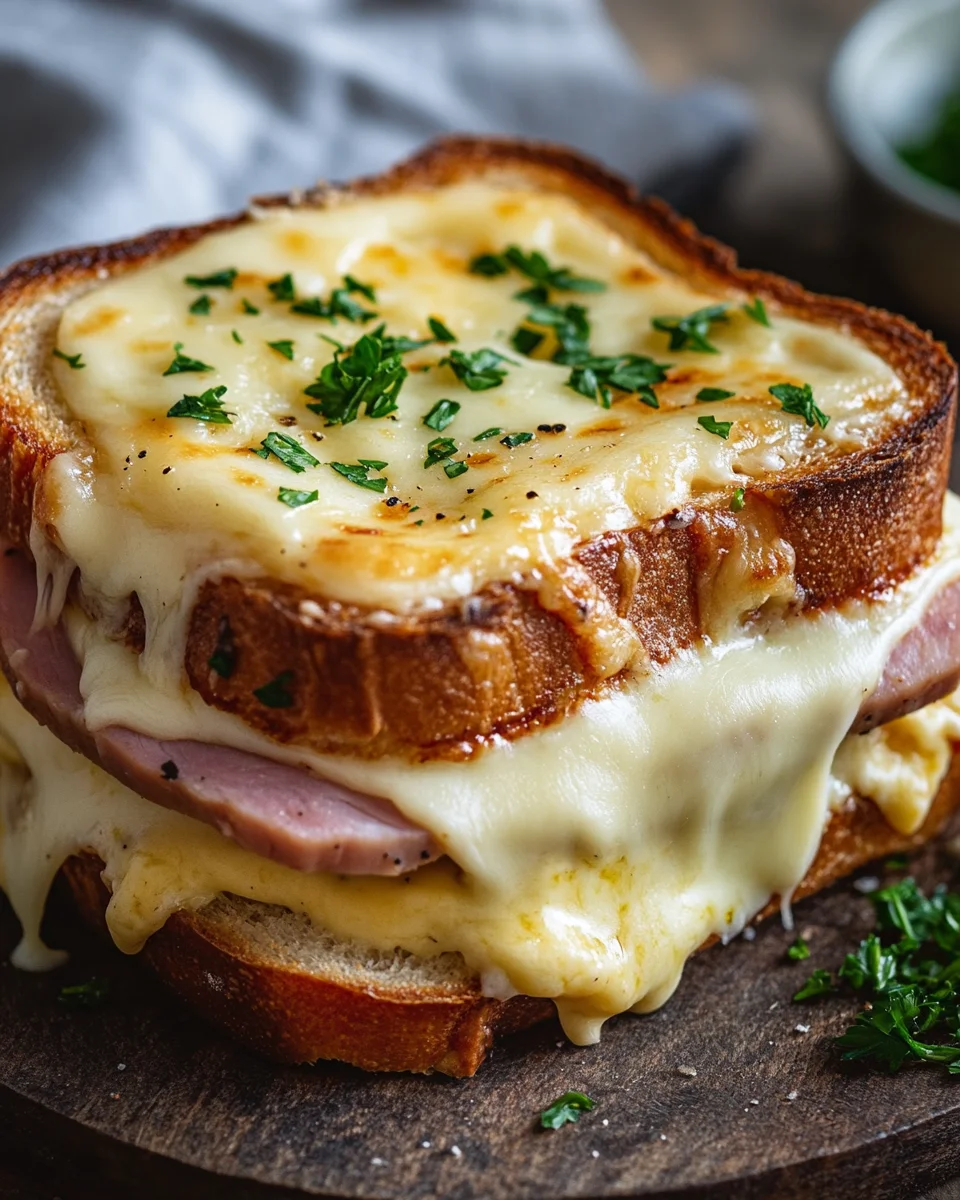 Croque-Monsieur Gourmand à la Béchamel, Jambon et Fromage