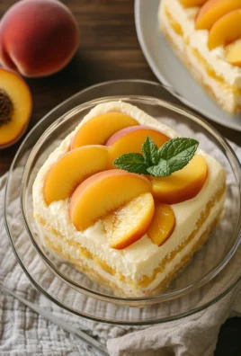 Délice Crémeux aux Pêches : Le Dessert Frais et Fondant Sans Effort