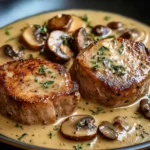 Filet Mignon de Porc à la Crème et aux Champignons