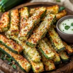 Frites de Courgettes au Parmesan Croustillantes au Four