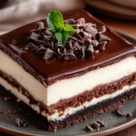 Gâteau glacé aux biscuits et chocolat : le dessert sans cuisson irrésistible