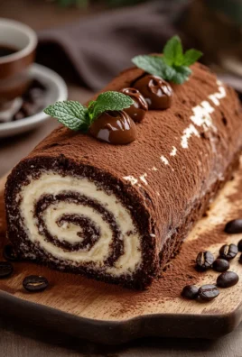 Gâteau Roulé Café-Chocolat : Une Alliance Gourmande et Irrésistible