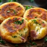 Galettes de Pommes de Terre Farcies au Jambon et Fromage
