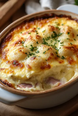 Gratin d’Œufs au Jambon et à la Béchamel