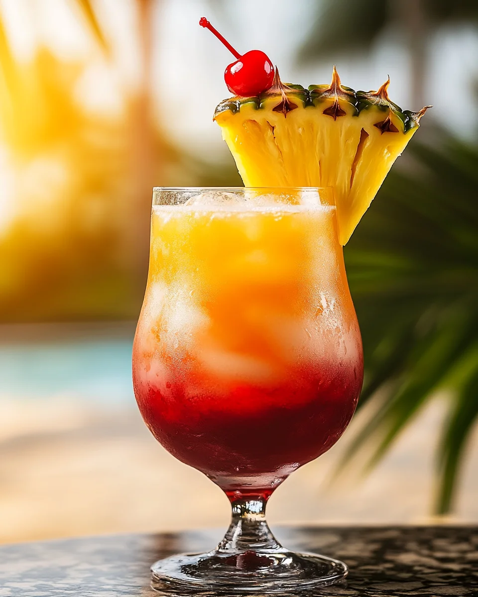 Cocktail Tropical Ananas & Grenadine : La Boisson Rafraîchissante aux Couleurs du Soleil