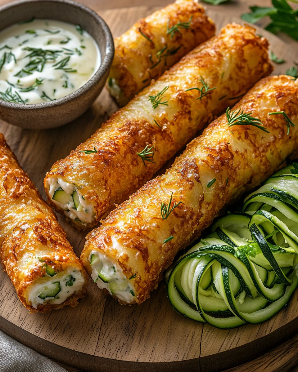 Cigares Croustillants aux Courgettes et Fromage : Une Recette Gourmande et Facile