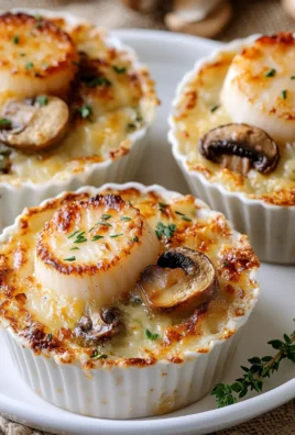 Mini Gratins de Saint-Jacques aux Champignons : Une Entrée Chic et Gourmande