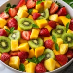 Salade de Fruits Exotiques et Fraises : Fraîche, Colorée et Pleine de Vitamines