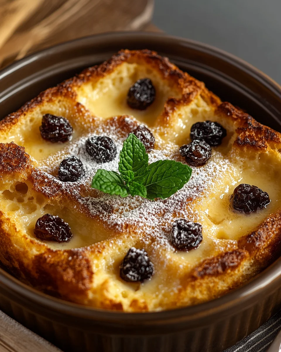 Pudding au Pain aux Raisins : La Recette Anti-Gaspillage Gourmande et Réconfortante