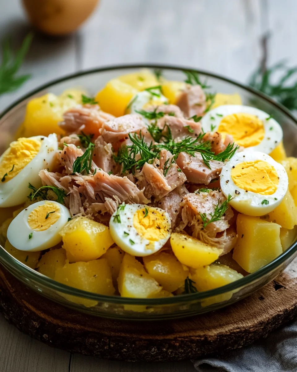 Salade de Pommes de Terre au Thon et aux Œufs : Une Recette Fraîche et Complète