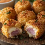 Boulettes croustillantes au jambon et fromage : fondantes à cœur et ultra gourmandes