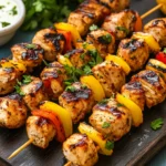 Brochettes de poulet marinées au citron : recette facile, tendre et savoureuse