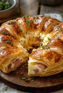 Couronne feuilletée au jambon et fromage : une recette conviviale, croustillante et ultra gourmande