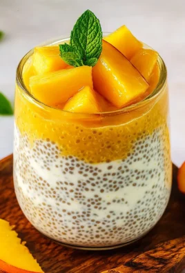 Pudding de Chia aux Pêches et Crème au Yaourt Grec : un dessert crémeux, frais et gourmand