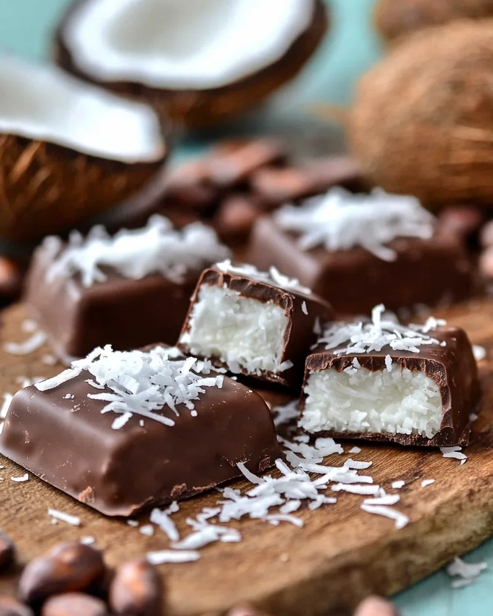 Barres Chocolat Coco Faciles et Rapides : Une Recette Gourmande Sans Cuisson