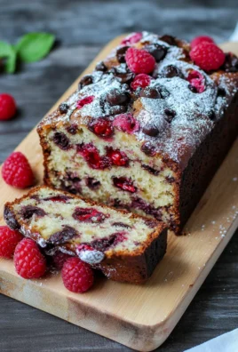 Banana Bread au Chocolat Noir et aux Framboises : Un Gâteau Moelleux et Gourmand