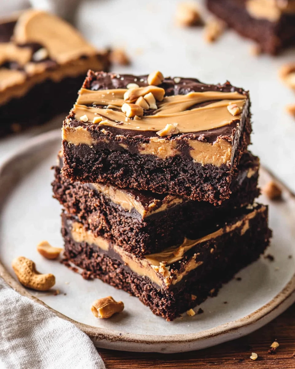 Buckeye Brownies : Des Brownies Chocolat et Beurre de Cacahuète Ultra Gourmands