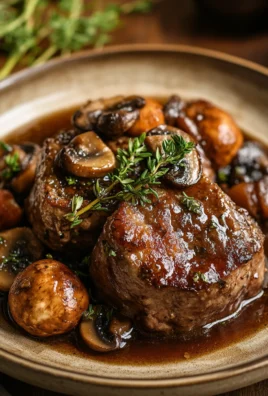 Joues de Porc Confites aux Champignons : Un Plat Rustique et Fondant