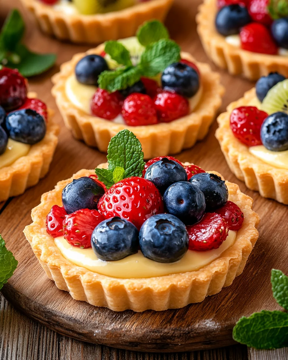 Mini Tartelettes aux Fruits : Élégantes, Colorées et Irrésistibles