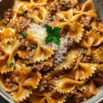 Pâtes papillon à la viande hachée : un dîner savoureux!