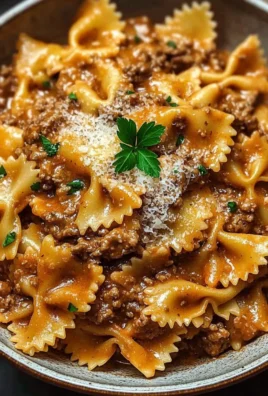 Pâtes papillon à la viande hachée : un dîner savoureux!