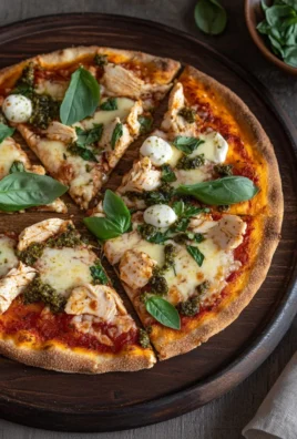 Pizza Tapenade de Poivrons, Poulet & Bocconcini