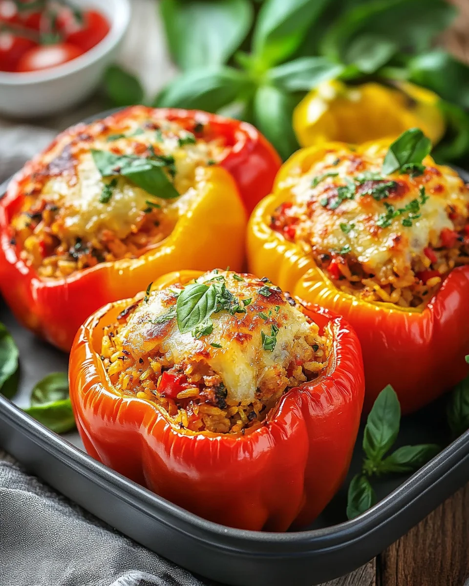 Poivrons Farcis Italiens Authentiques